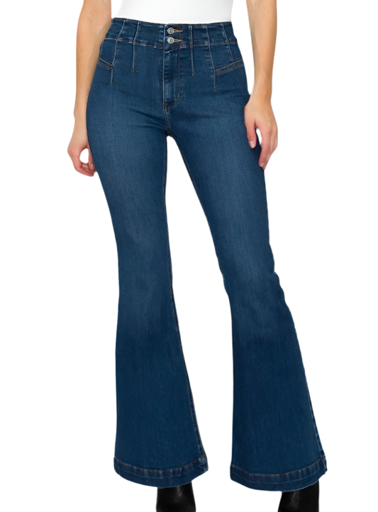 Artemis Vintage Plus Size High Rise Modern Flare Jeans 