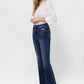 VERVET High Rise Distressed Hem Kick Flare Jeans - Whimsical Appalachian Boutique