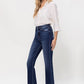 VERVET High Rise Distressed Hem Kick Flare Jeans - Whimsical Appalachian Boutique