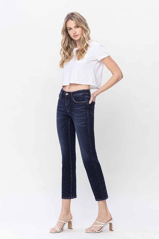 Flying Monkey Mid Rise Slim Straight Jeans - Whimsical Appalachian Boutique