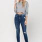 VERVET High Rise Distressed Clean Cut Crop Skinny - Whimsical Appalachian Boutique