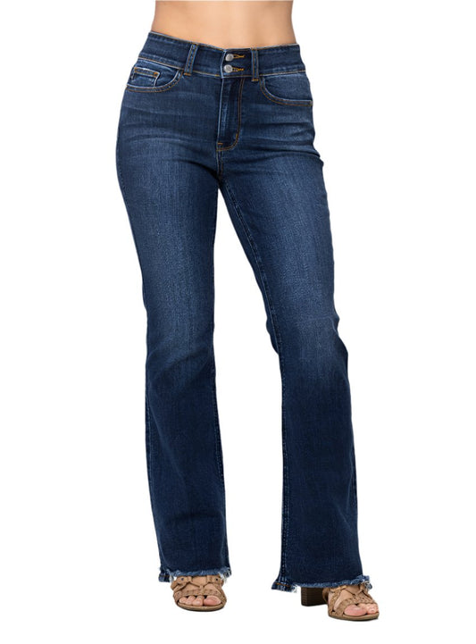 Judy Blue Frayed Hem Bootcut Jeans - Whimsical Appalachian Boutique