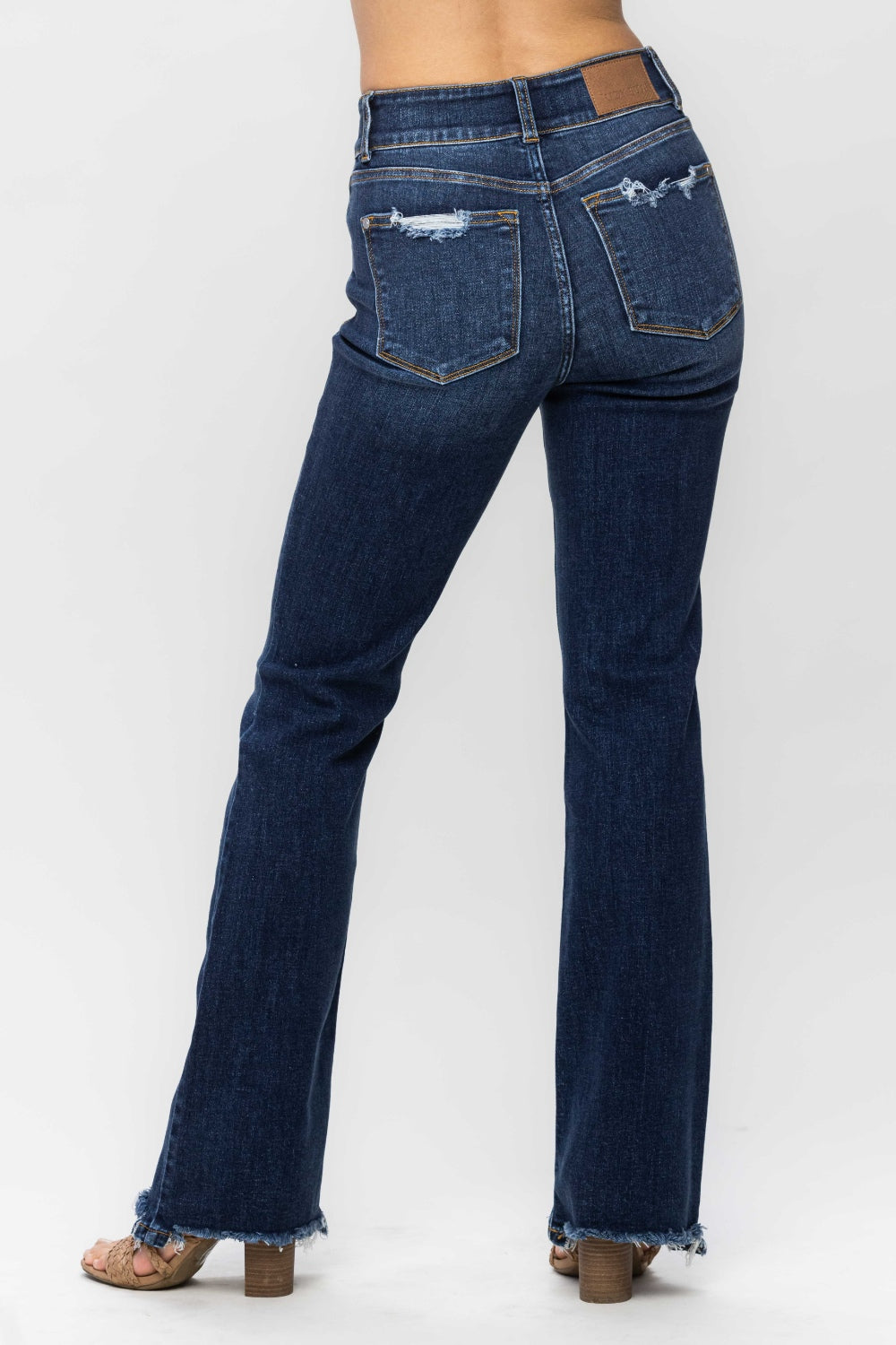 Judy Blue Frayed Hem Bootcut Jeans - Whimsical Appalachian Boutique