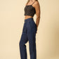 Denim Lab USA Super High Rise Roll Up Slouch Jeans - Whimsical Appalachian Boutique