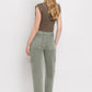 VERVET High Rise Cargo Straight Jeans - Whimsical Appalachian Boutique