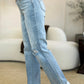 Judy Blue High Waist Distressed Straight Jeans - Whimsical Appalachian Boutique