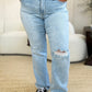 Judy Blue High Waist Distressed Straight Jeans - Whimsical Appalachian Boutique