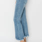 RISEN Cropped Frayed Hem High Rise Flare Jeans - Whimsical Appalachian Boutique