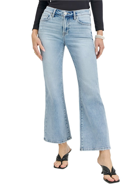 RISEN High Rise Ankle Flare Jeans