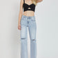 RISEN High Rise Distressed Wide Leg Jeans - Whimsical Appalachian Boutique