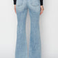 RISEN High Rise Raw Cut Hem Bootcut Light Denim Jeans - Whimsical Appalachian Boutique