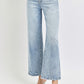 RISEN Tummy Control High Rise Crop Wide Leg Jeans