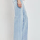 RISEN Wide Leg V Dipped Front Waist Jeans