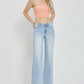 RISEN Wide Leg V Dipped Front Waist Jeans