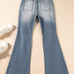 Distressed Raw Hem Bootcut Jeans - Whimsical Appalachian Boutique