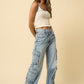 Denim Lab USA Crossover Relaxed Cargo Jeans - Whimsical Appalachian Boutique