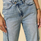 Denim Lab USA Crossover Relaxed Cargo Jeans - Whimsical Appalachian Boutique