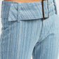 Low Rise Flared Light Wash Jeans