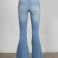 Denim Lab USA Mid Rise Banded Wide Flare Jeans - Whimsical Appalachian Boutique