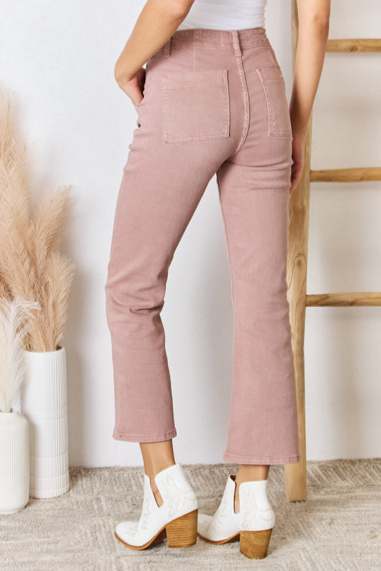 RISEN Ankle-Cut High Rise Flare Jeans - Whimsical Appalachian Boutique