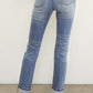 Denim Lab USA Destroyed Front Girlfriend Jeans - Whimsical Appalachian Boutique