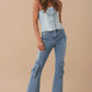 Denim Lab USA High Rise Cargo Bootcut Denim - Whimsical Appalachian Boutique