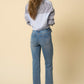 Denim Lab USA High Rise Released Hem Straight Leg Jeans - Whimsical Appalachian Boutique