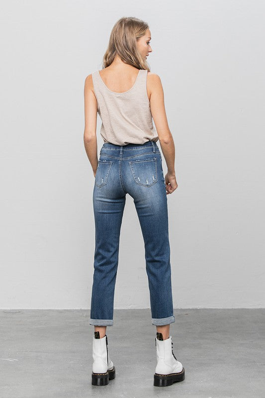 Denim Lab USA Slim Boyfriend Jeans - Whimsical Appalachian Boutique