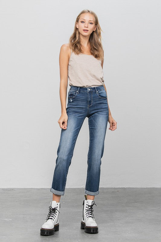 Denim Lab USA Slim Boyfriend Jeans - Whimsical Appalachian Boutique