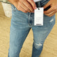 Judy Blue Mid Rise Destroyed Hem Distressed Jeans - Whimsical Appalachian Boutique