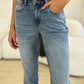 Judy Blue Mid Rise Rigid Magic Release Hem Jeans - Whimsical Appalachian Boutique