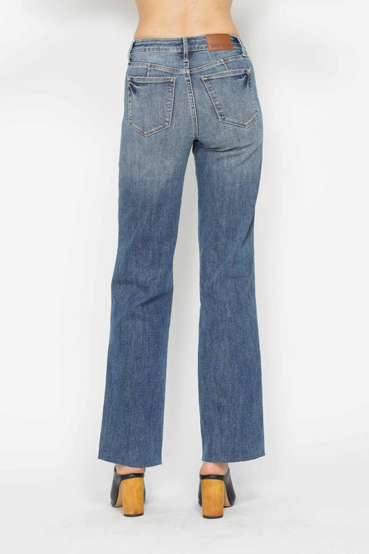 Judy Blue Tummy Control Straight Leg Jeans - Whimsical Appalachian Boutique