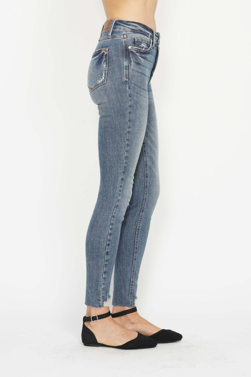 Judy Blue Tummy Control Vintage Wash Skinny Jeans - Whimsical Appalachian Boutique