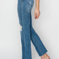 RISEN High Rise Distressed Ankle Jeans - Whimsical Appalachian Boutique