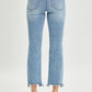 RISEN High Rise Distressed Cropped Straight Jeans - Whimsical Appalachian Boutique