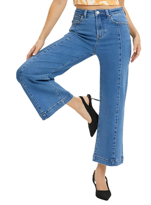 RISEN High Rise Wide Leg Jeans - Whimsical Appalachian Boutique