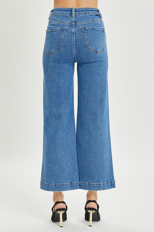 RISEN High Rise Wide Leg Jeans - Whimsical Appalachian Boutique