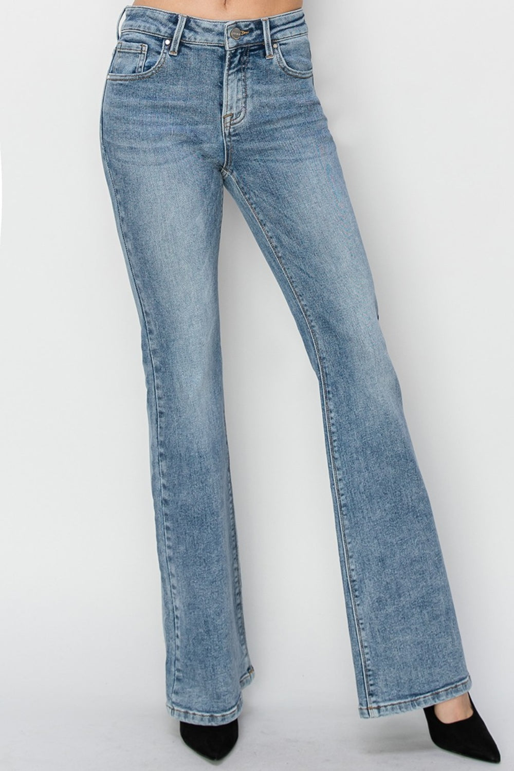 RISEN Mid Rise Bootcut Jeans - Whimsical Appalachian Boutique