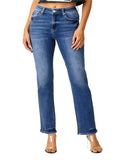 RISEN Mid Rise Slim Straight Jeans - Whimsical Appalachian Boutique