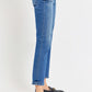 RISEN Tummy Control High Rise Crop Bootcut Jeans