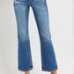 RISEN Tummy Control High Rise Crop Bootcut Jeans