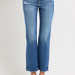 RISEN Tummy Control High Rise Crop Bootcut Jeans