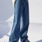 Denim Lab USA Super High Waist Wide Straight Jeans - Medium Wash - Whimsical Appalachian Boutique