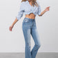 Insane Gene Mid-Rise Frayed Crop Flare Jeans - Whimsical Appalachian Boutique