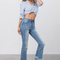 Insane Gene Mid-Rise Frayed Crop Flare Jeans - Whimsical Appalachian Boutique