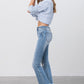 Insane Gene Mid-Rise Frayed Crop Flare Jeans - Whimsical Appalachian Boutique