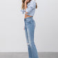 Insane Gene Mid-Rise Frayed Crop Flare Jeans - Whimsical Appalachian Boutique