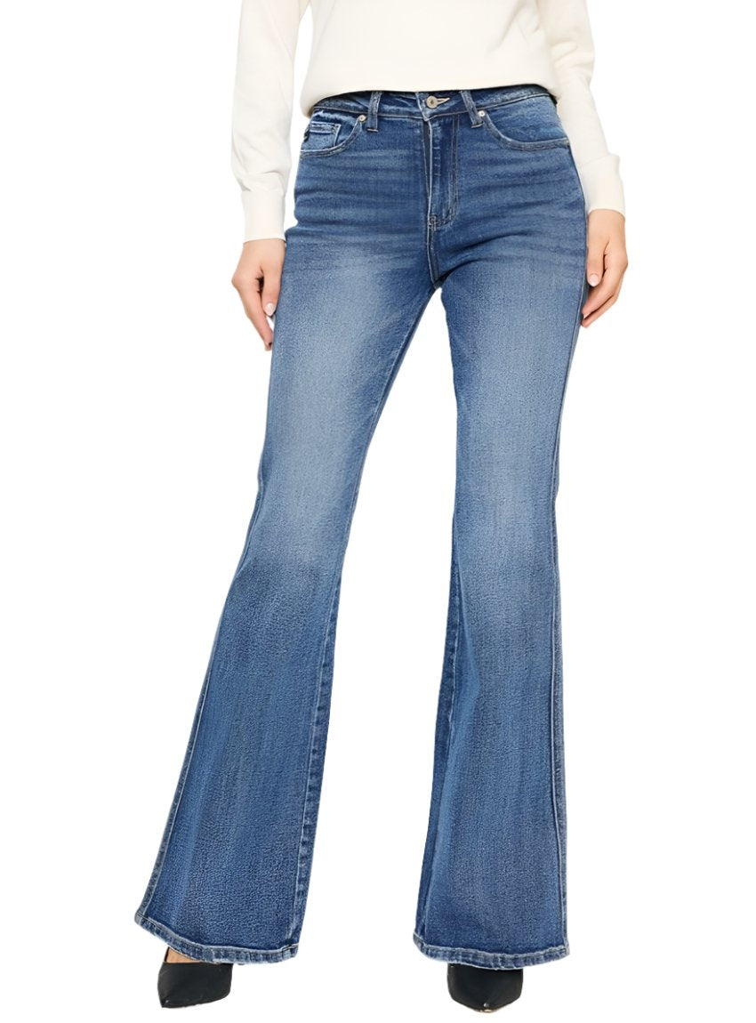 Kancan Cat's Whiskers High Waist Flare Jeans - Whimsical Appalachian Boutique