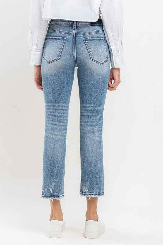 Lovervet High Rise Slim Straight Jeans - Whimsical Appalachian Boutique