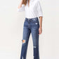 Lovervet Jackie High Rise Crop Straight Leg Jeans - Whimsical Appalachian Boutique